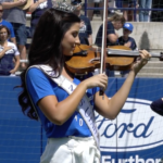 jessikate riley national anthem, violin