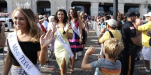 Miss Utah at Miss America welcome ceremony